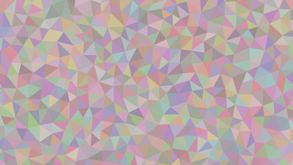 A pastel geometric mosaic pattern with triangles of soft hues, creating a gentle and visually appealing abstract background design element