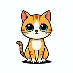 Cute Cat Cartoon Design Very Cool