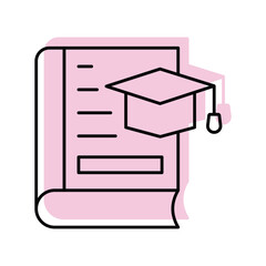 Thesis color shadow thinline icon , vector, pixel perfect, illustrator file 
