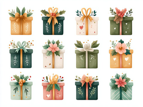 a cohesive Christmas theme vector