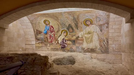 Israel, November 18, 2025 — Exterior of St. Joseph’s Church, a Franciscan Roman Catholic church built in 1914 near the Basilica of the Annunciation, traditionally located on the site of Joseph’s home,