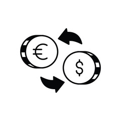 Currency Exchange vector icon