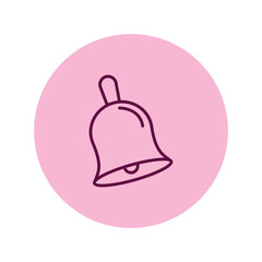 School Bell color circle icon , vector, pixel perfect, illustrator file 
