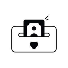 Cash Deposit vector icon