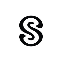 Elegant Swirly S Initial Logo
