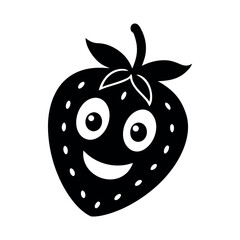 Obraz premium Strawberry Cartoon Vector Illustration