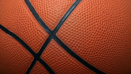 Close up of a basketball symbolizing sport and recreation