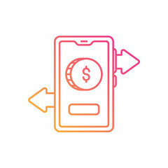 Money Transfer vector icon