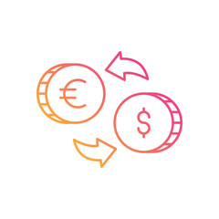 Currency Exchange vector icon