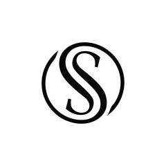 Elegant Monogram Logo with Intertwined  SS Letters