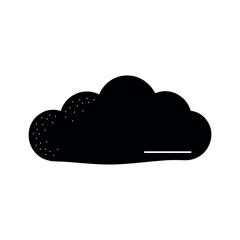 Minimal Cloud Vector Illustration