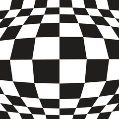 Fototapeta premium Abstract background illustration of 3d chess checkers tiles.