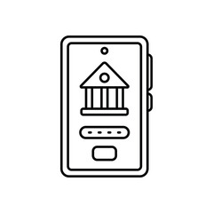 Mobile Banking vector icon
