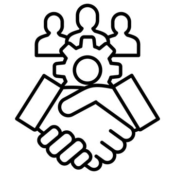 Outsourcing Outline Icon