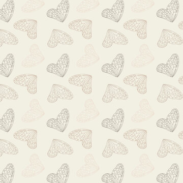 Butterfly print seamless vector pattern