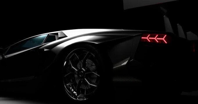 Close-up of a sports car