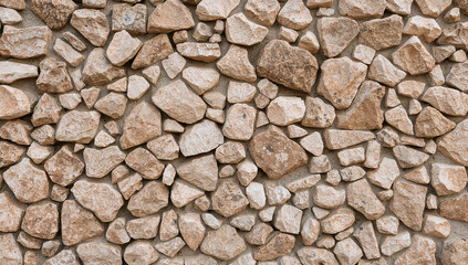 Close up view of intricate stone wall textures