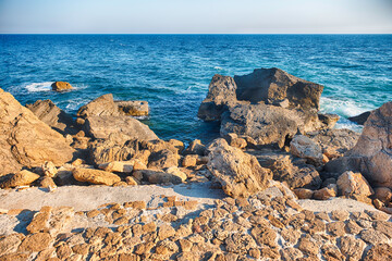 Scenic seaside view in Isola di Capo Rizzuto, Italy