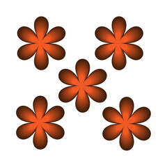 set of flower icons