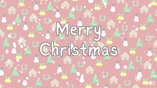 Festive Merry Christmas Wallpaper &ndash; Cute Holiday Pattern Background