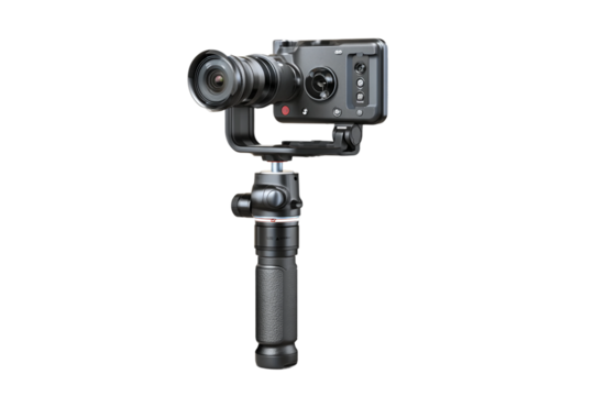 lightweight handheld gimbal isolated on transparent background