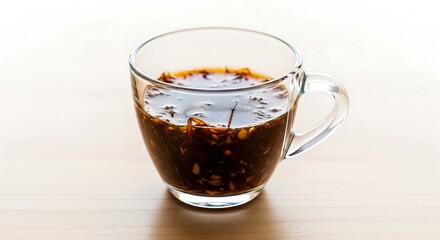 Disgusting cockroach infestation in glass mug, pest control nightmare, home invasion, creepy crawly, perfect for horror movies or satirical content