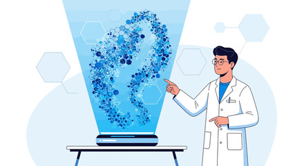 Scientist Explores Molecular Structure Through Holographic Interface for Scientific Advancement