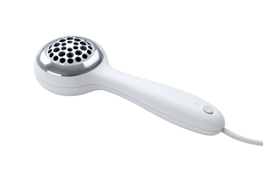 electric handheld scalp massager isolated on transparent background