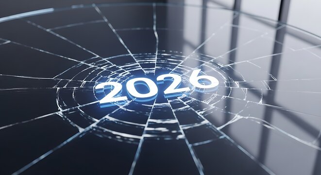 The year two thousand and twenty six on a shattered surface