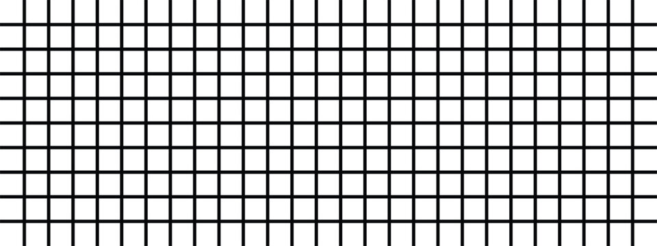 Seamless square mesh pattern. Square wire fence mesh. Simple grid lines in retro design perfect for wallpapers textile prints and surface decoration. Seamless metal grid pattern in vector.