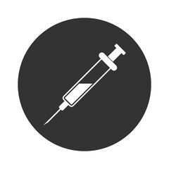 Syringe icon isolated on transparent background