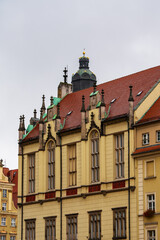 Fototapeta premium View of historic buildings on the Great Square in Wrocław, Poland.