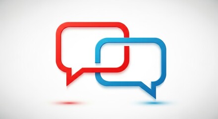 Fototapeta premium Communication speech bubble icon vector illustration social network chat