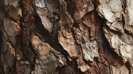 The rough texture and intricate patterns of tree bark provide a captivating view