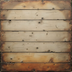 A worn textured backdrop of distressed pallet wood planks, rough grain.