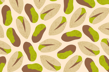 Background featuring pistachios, ideal for food-related designs, product presentations, packaging, or advertising projects.