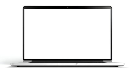 Modern portable computer with a vibrant white display, excellent for showcasing apps, websites, and creative projects