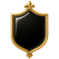 Crest-style black and gold emblem