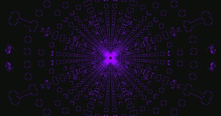 Vibrant tunnel video vj loop screensaver offering a seamless visual experience with dynamic purple patterns