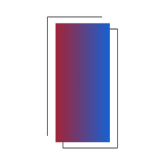 Abstract Vertical Flow: Red, Purple, Blue Color Palette