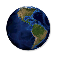 Earth from Space: America's View with Detailed Topography