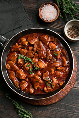 Beef Meat Stew with Red Wine, Braised Beef