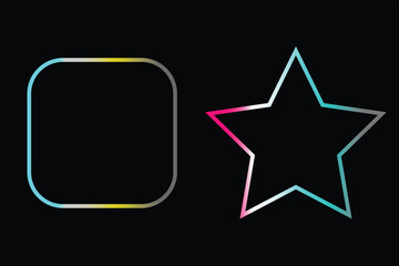 Abstract geometric light line design with subtle gradients