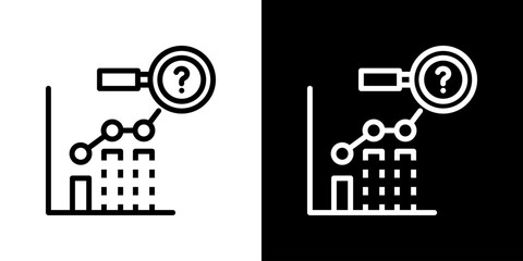 Forecast Icon Line Style Vector Illustration 