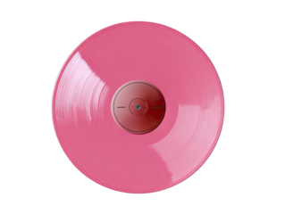 Pink vinyl record
