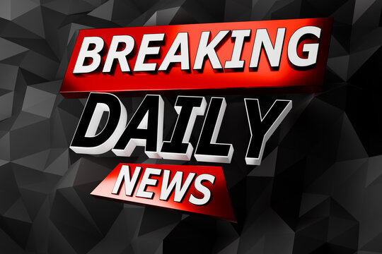 The graphic presents daily breaking news.