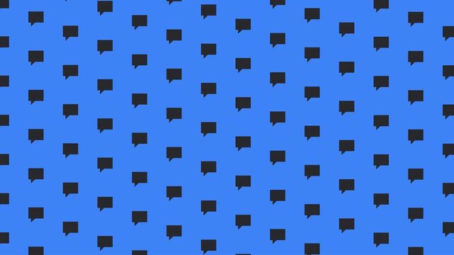 Abstract blue background with small black squares, creating a unique and modern pattern.