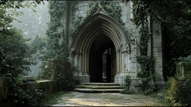 gothic church entrance