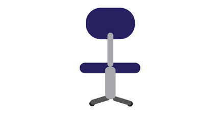 Set of Office Swivel Chairs Vector Illustration (Flat Design, Task Chair, Workplace Furniture)