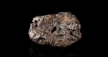 Chondrite Meteorite L Type isolated, piece of rock formed in outer space in the early stages of Solar System as asteroids. This meteorite comes from a meteorite fall impacting Earth © Iryna